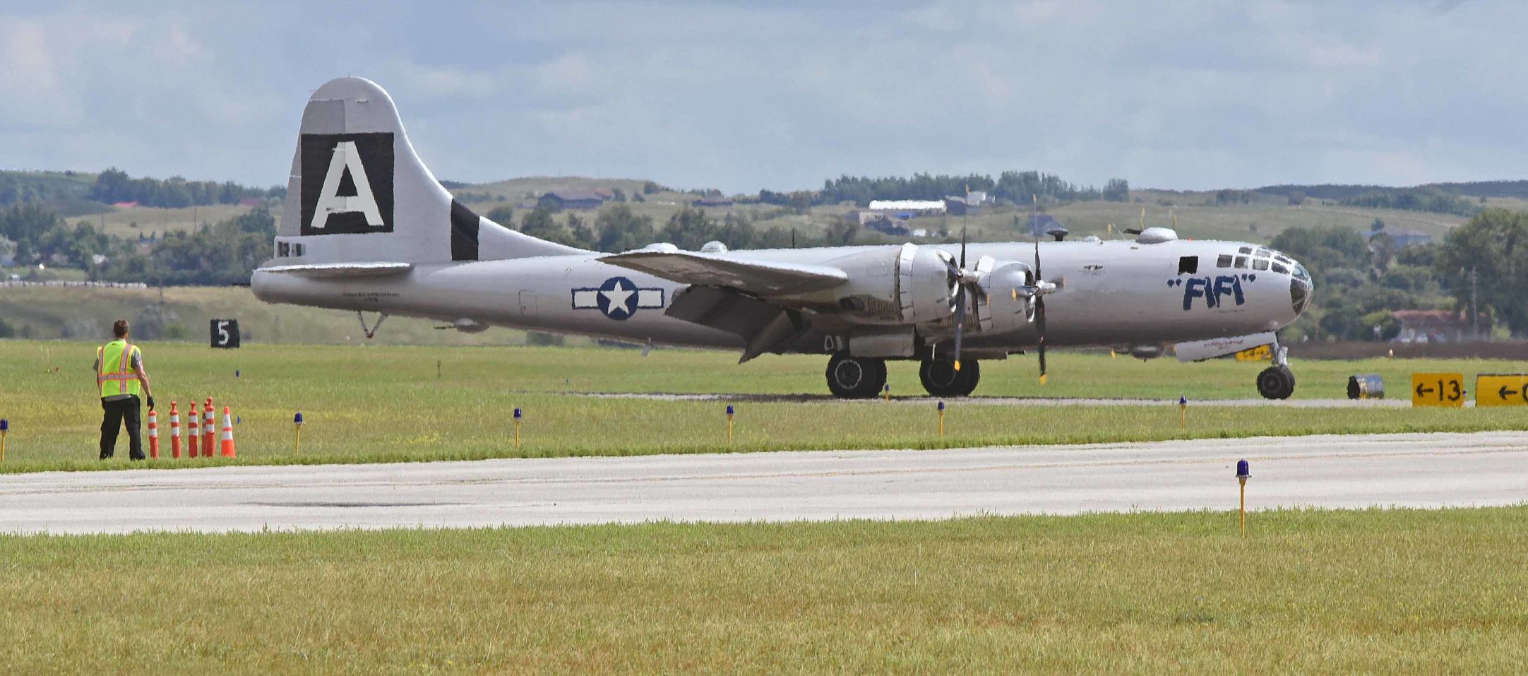 The Boeing B-29a bomber named "FiFi"
